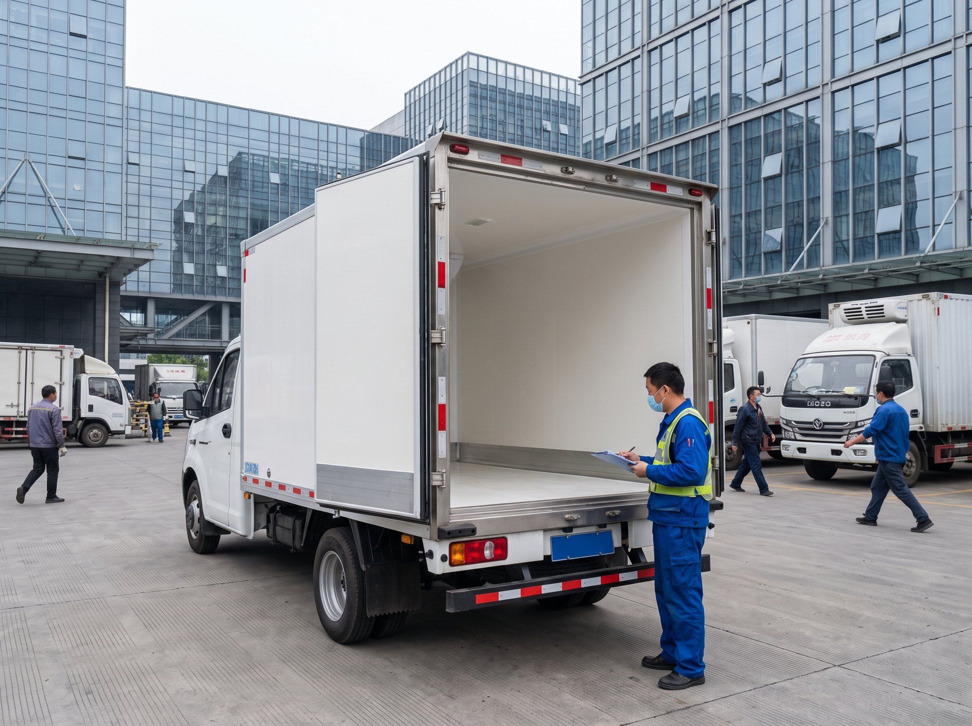 采用复合材料厢板的厢式货车（示意）